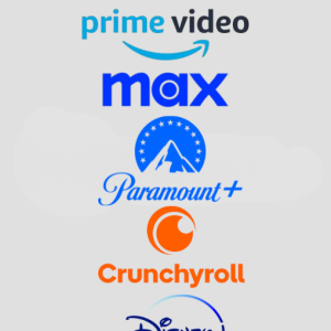 COMBO PRIME-MAX-PARAMOUNT-CRUNCHYROLL-DISNEY E